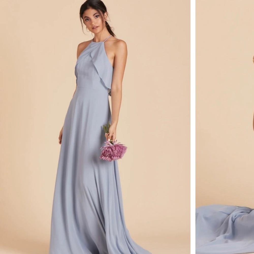 Birdie Grey dusty blue Jules bridesmaid dress XS
